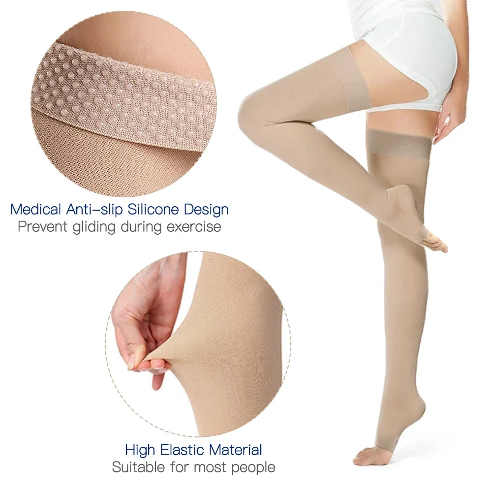 1Pair Thigh High 20-32 MMHg Co - Compression Sock Medical 评论和价格
