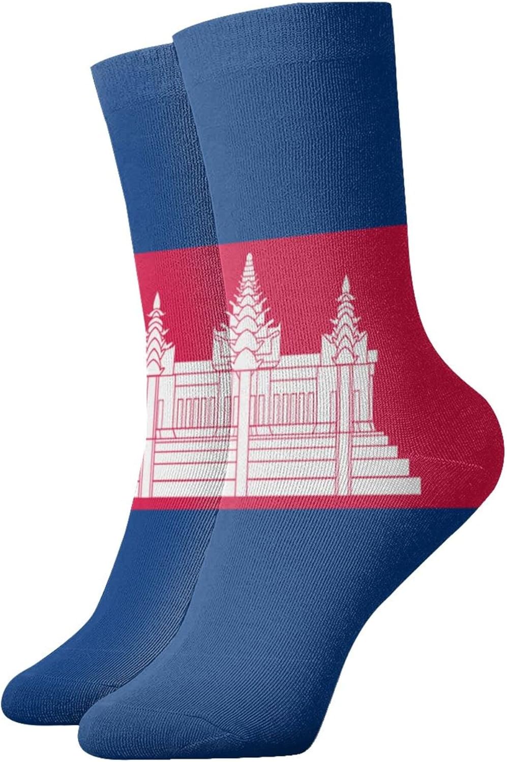 cambodian-flag Unisex Casual C - Dress Sock Men 评论和价格