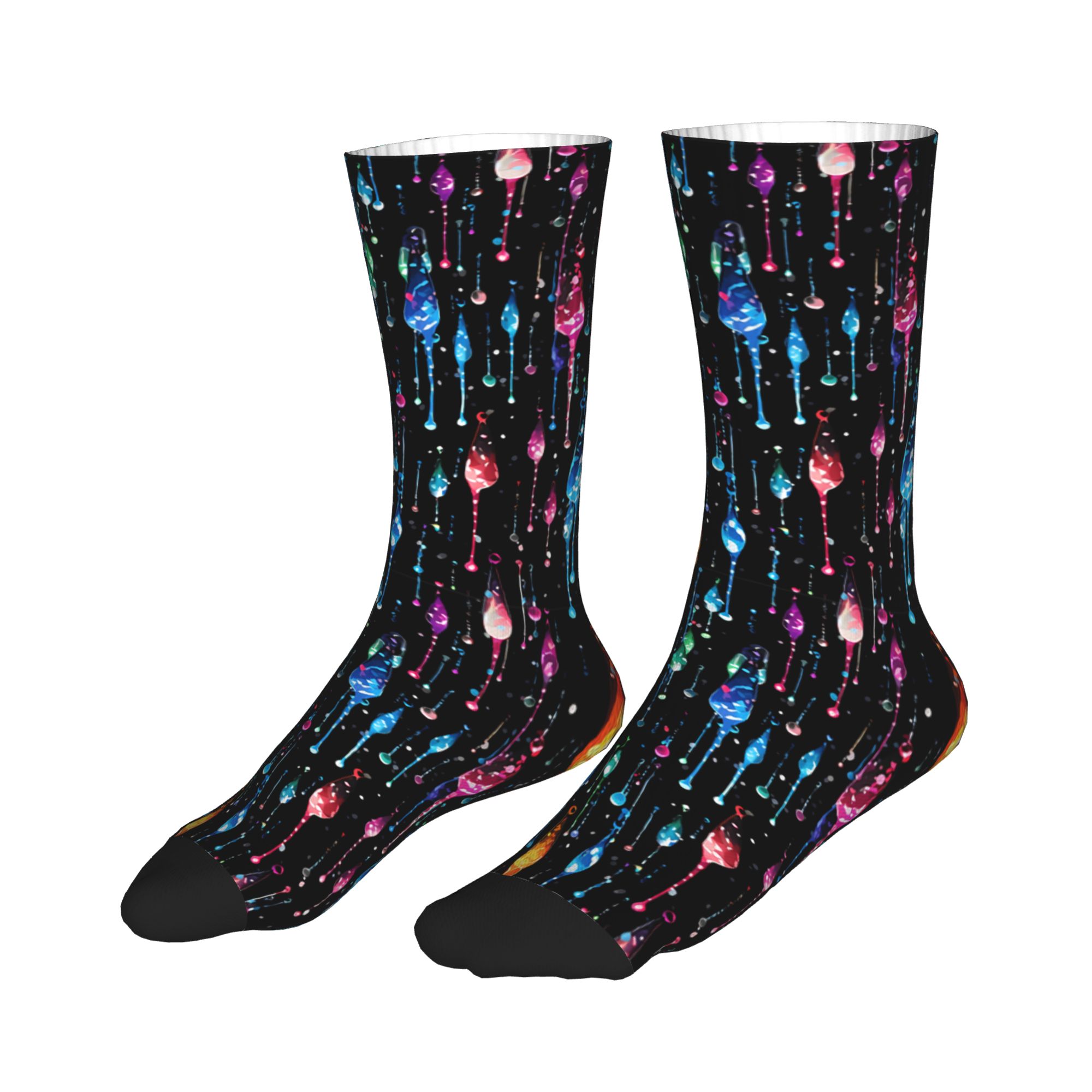 Dripping Rainbow Liquid Patter - Dress Sock Men 评论和价格