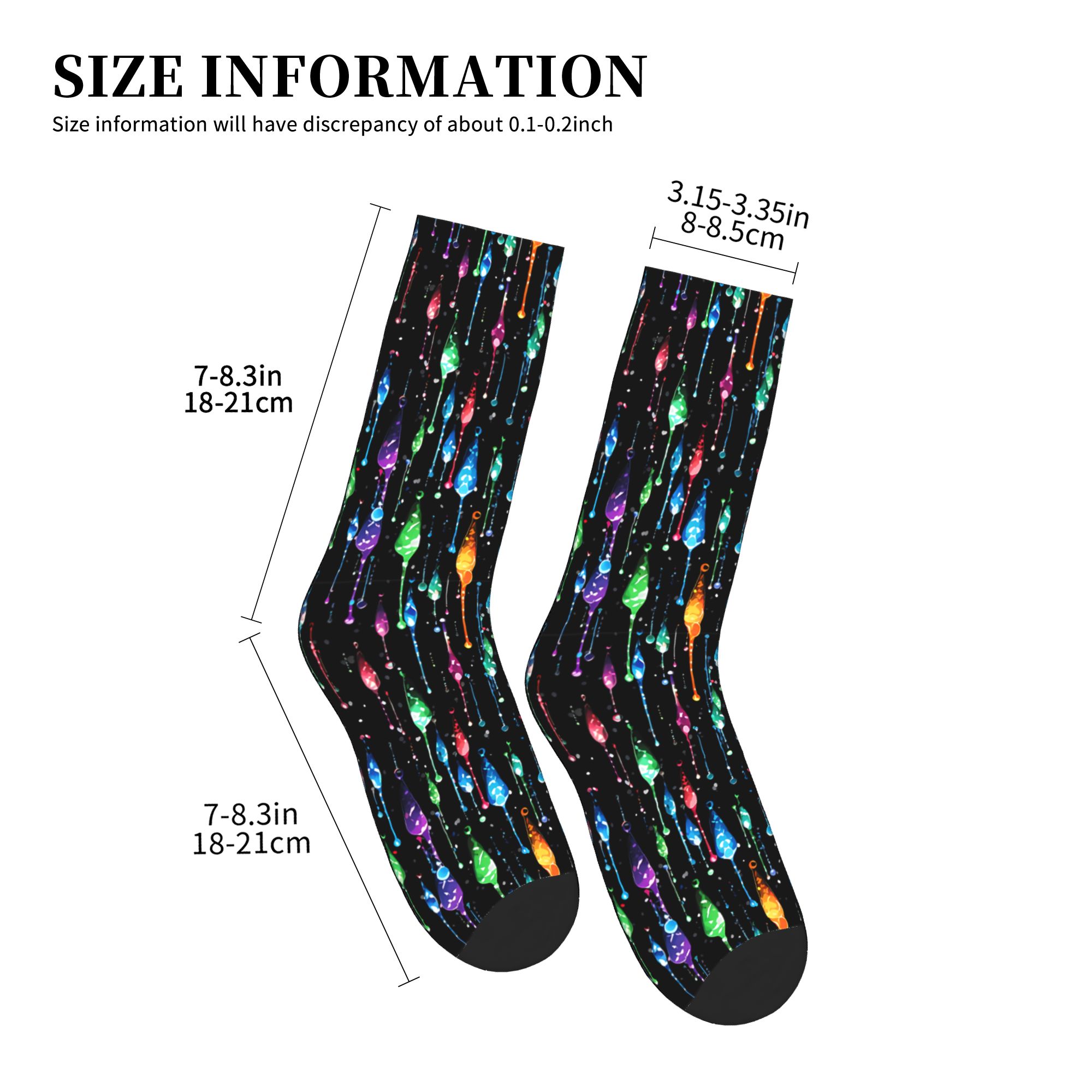 Dripping Rainbow Liquid Patter - Dress Sock Men 评论和价格