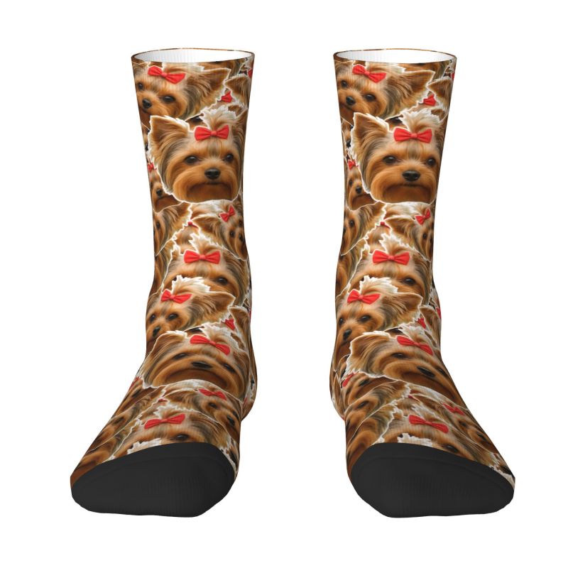 Cute Mens Personalized Dog Fac - Dress Sock Men 评论和价格